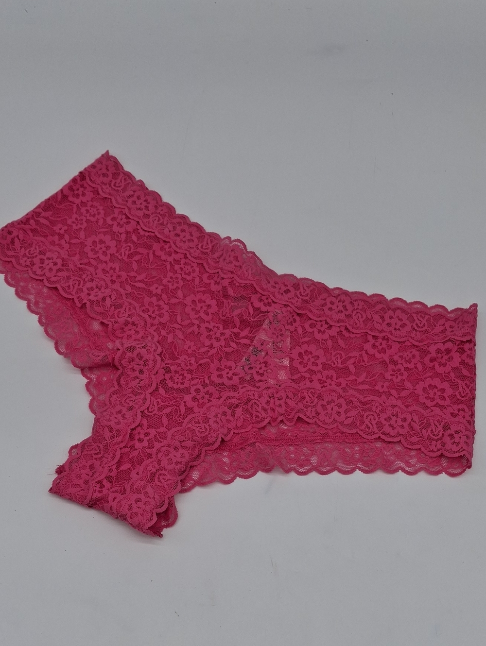 Victoria's Secret Lace Strappy-Back Cheeky Panty Ultra Pink XL